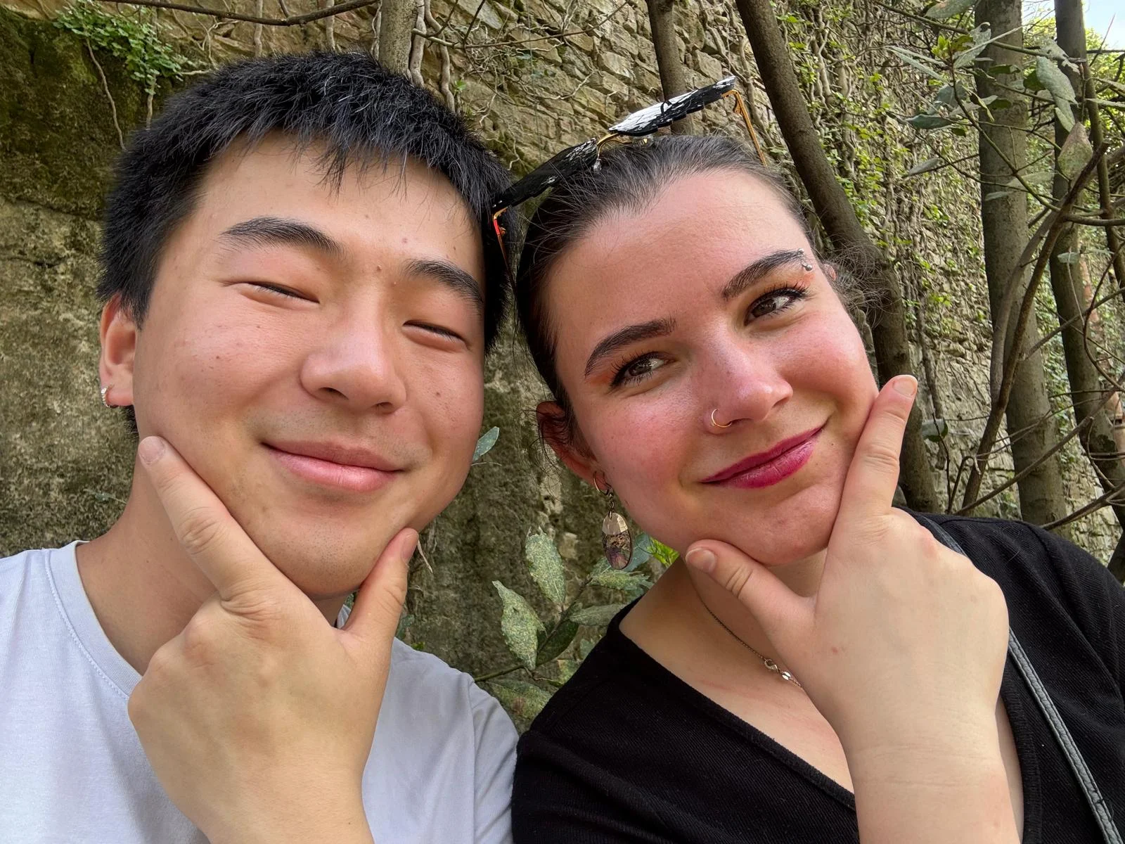 Anna and Cong posing